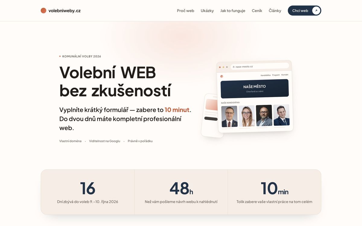 Web volebniweby.cz